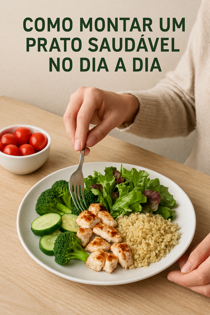 como montar um prato saudável no dia a dia